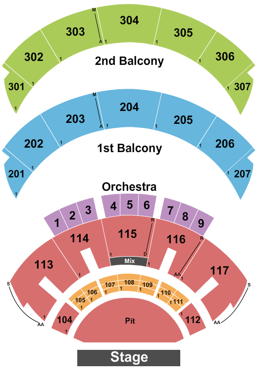 Hard Rock Live At The Seminole Hard Rock Hotel & Casino Rush Seating Chart